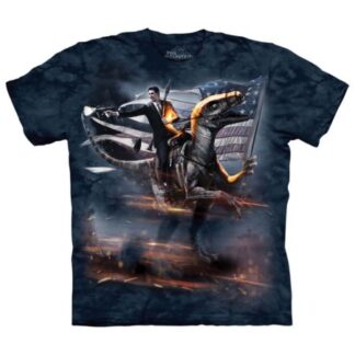 The Mountain Reagan Velociraptor T-Shirt Blue X-Large