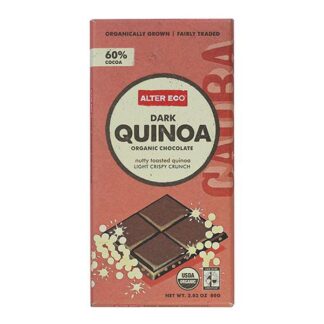 Alter Eco Organic Dark Quinoa 60% Chocolate Bar -- 2.82 oz