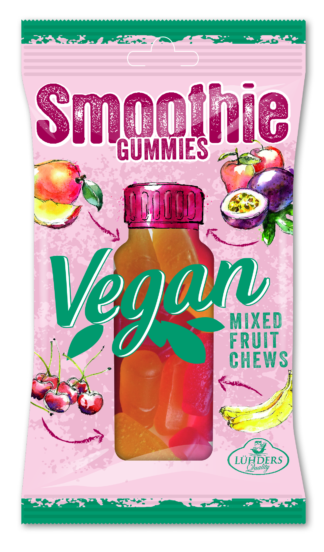 J. Luehders Vegan Soft Candy Mixed Fruit Smoothie Gummies Kiba Exotic -- 80g