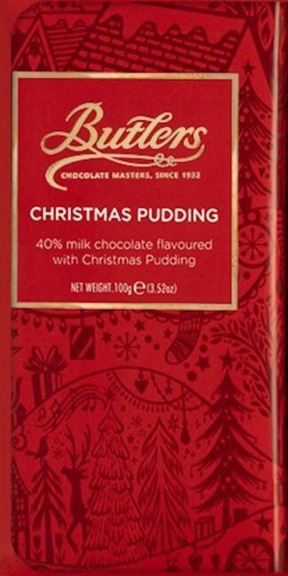 Butlers Christmas Pudding Bar – 100g