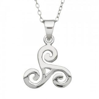 Amethyst Dublin Triple Spiral Pendant Medium