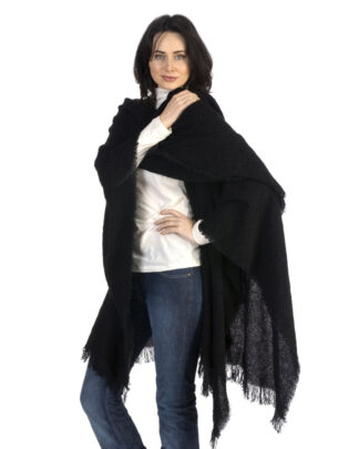 Kerry Woollen Mills Celtic Ruana Long Shawl Irish Wool Lambswool