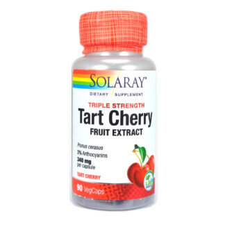 Solaray Triple Strength Tart Cherry Fruit Concentrate -- 90 Vegetarian Capsules