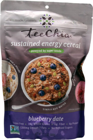 TeeChia Sustained Energy Cereal Blueberry Date -- 10.6 oz