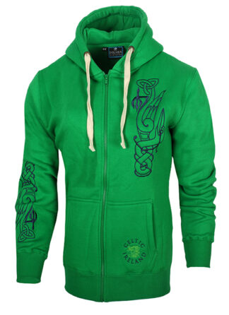 Ladies Hoodie Celtic Ireland Kelly Size 8-10 MAL LHCI KLLY 8