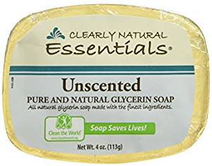 Clearly Natural Unscented Glycerine Bar -- 4 oz