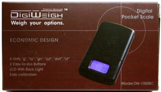 DigiWeigh 1000g x 0.1g Pocket Scale DW-1000BC.