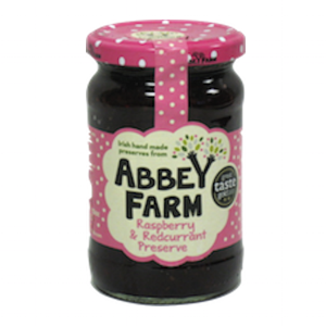 Abbey Farm Raspberry and Redcurrant Jam -- 12 oz