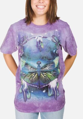 The Mountain Dragonfly Dreamcatcher T-Shirt Purple Small