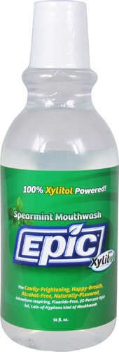Epic Dental Xylitol Mouthwash Spearmint -- 16 fl oz