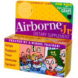 Airborne Jr. Effervescent Health Formula Grape -- 1 Tube/10 Tablets