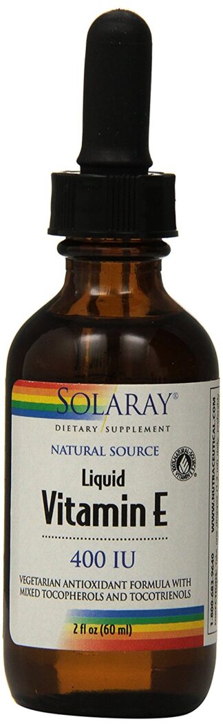 Solaray Liquid Vitamin E Drops Unflavored 400IU -- 2oz