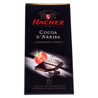 Hachez Strawberry Pepper 77% Cocoa -- 3.5 oz