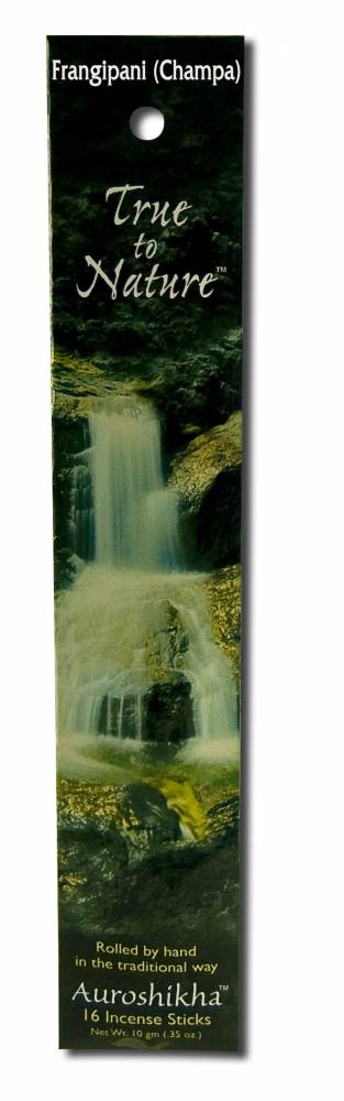 Auroshikha True to Nature Incense Frangipani Champa -- 16 Stick