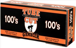 Gambler Tube Cut Regular Cigarette Filter Tubes 100mm Tube -- 200ct