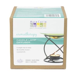 Aura Cacia Black Spiral Candle Lamp