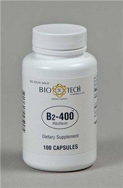 Bio-Tech Pharmacal B2-400 Riboflavin 400 mg – 100 Capsules