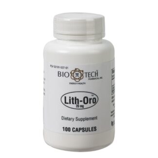 Bio-Tech Pharmacal Lith-Oro 20mg Lithium Orotate -- 100 Capsules