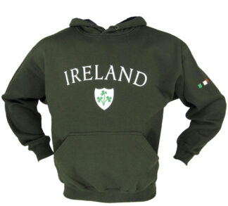 Kids Ireland Hoodie Olive Size 7-8 MAL KHIE OL 7-8