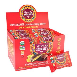 Heavenly Organics Pomegranate Chocolate Honey Pattie -- 11 g