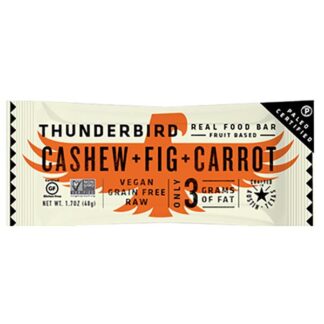Thunderbird Bar Cashew Fig Carrot Fruit & Nut Bar -- 1 Bar