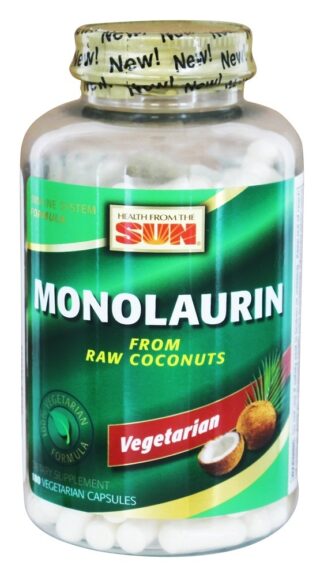 Health From The Sun Monolaurin Vegetarian Formula 990mg -- 180 Vegetarian Capsules