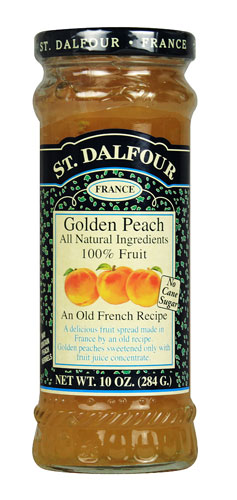 St. Dalfour All Natural Fruit Spread Golden Peach -- 10 oz