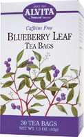 Alvita Blueberry Leaf Tea -- 30 Tea Bags