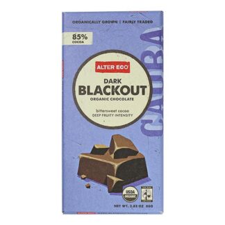 Alter Eco Organic Dark Blackout 85% Cocoa Chocolate Bar -- 2.82 oz.