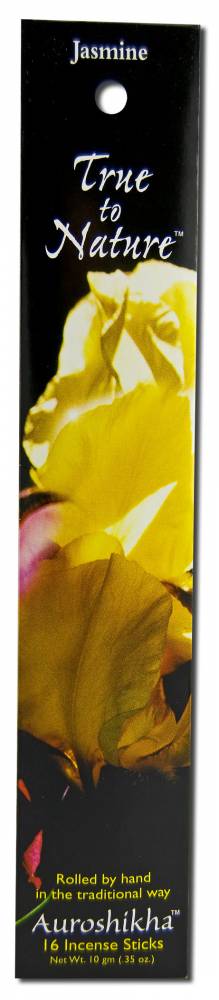 Auroshikha True to Nature Incense Jasmine -- 16 sticks