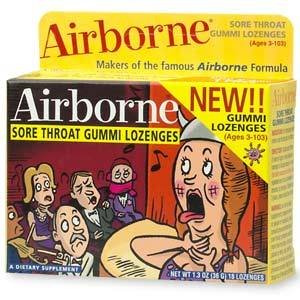 Airborne Sore Throat Gummi Lozenges -- 18 Lozenges