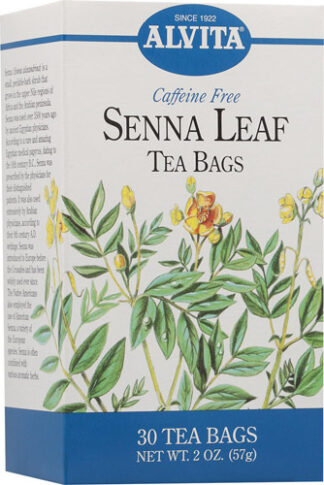 Alvita Senna Leaf Tea -- 30 Tea Bags