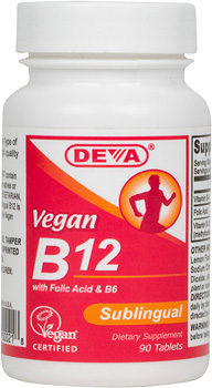 DEVA Vegan Vitamin B-12 Sublingual -- 90 Tablets