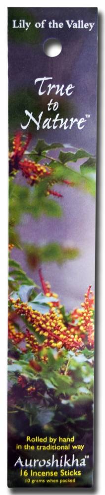 Auroshikha True to Nature Incense Lily of the Valley -- 16 stick
