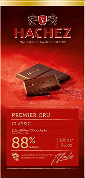 Hachez Premium Cocoa Chocolate Bar 88% Premier Cru -- 3.5 oz