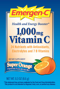 Alacer Emergen-C Super Orange 1,000 mg Vitamin C -- 36 Packets