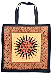 Celtic Sun Tote Bag (Multicolor) - 18"X18"