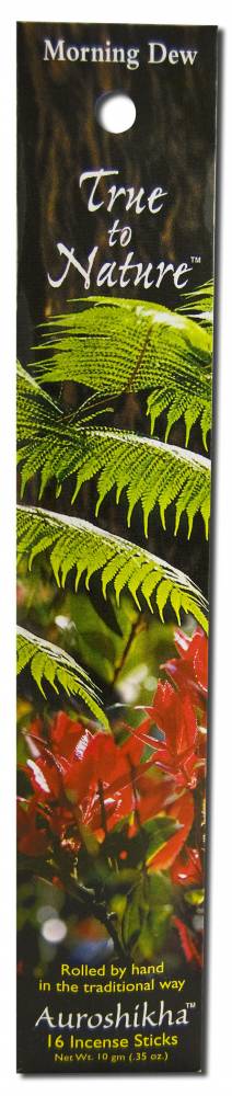 Auroshikha True to Nature Incense Morning Dew -- 16 sticks