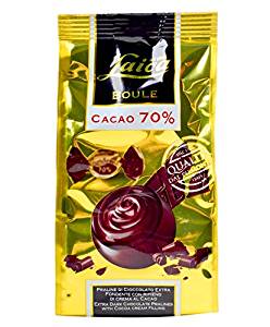 Laica Extra Dark Chocolate Pralines with Cocoa Filling