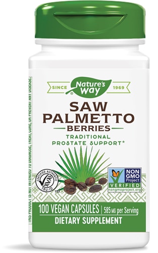 Nature's Way Saw Palmetto Berries -- 525 mg - 100 Vegan Capsules