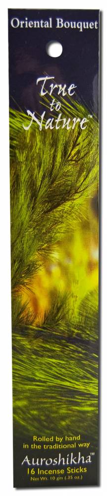 Auroshikha True to Nature Incense Oriental Bouquet -- 16 Sticks