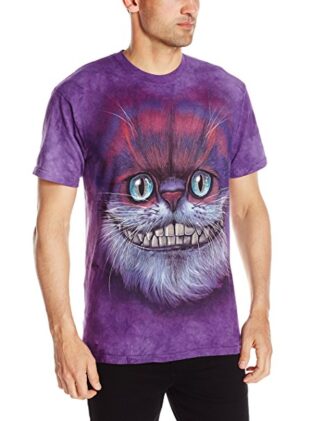 The Mountain Big Face Cheshire Cat T-Shirt Purple