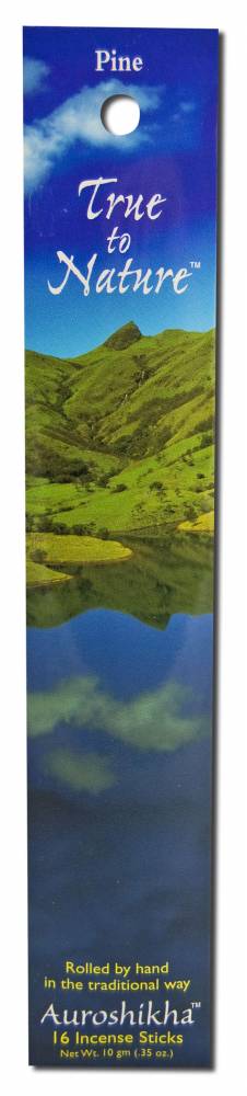 Auroshikha True to Nature Incense Pine -- 16 sticks