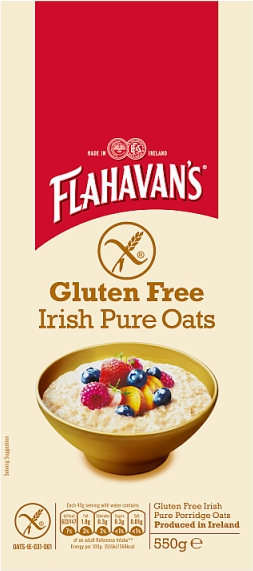Flahavan's Gluten Free Irish Pure Oats -- 550g (19.4oz)