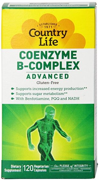 Country Life Coenzyme B Complex Advanced Capsules -- 120 Vegetarian Capsules