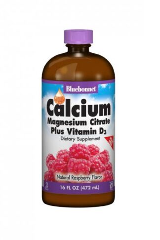 BlueBonnet Liquid Calcium Magnesium Citrate Raspberry -- 16 fl oz