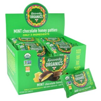 Heavenly Organics Mint Chocolate Honey Pattie -- 11 g