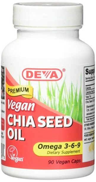 DEVA Vegan Chia Seed Oil -- 90 VCaps