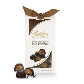Butlers Irish Chocolates Dark Chocolate Salt Caramels Taper Box -- 170g