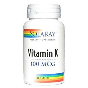 Solaray Vitamin K 100mcg -- 100 tablets